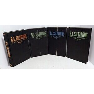 FORGOTTEN REALMS THE NEVERWINTER SAGA R.A. SALVATORE BOOKS 1-4 HARDCOVER SIGNED